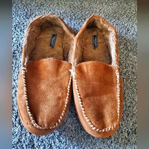 American Eagle Men's Slipper, Tan Suede, Size 12/13